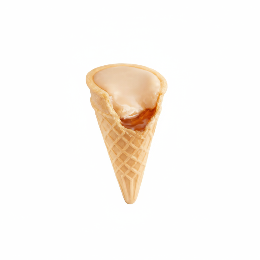 cornet au sucre d'érable et a la tire